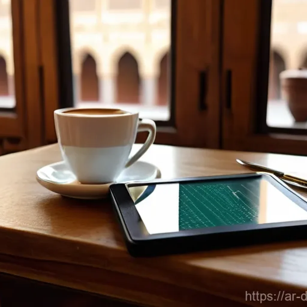 디지털 노마드 생활을 위한 재정 계획 - **Prompt: Serene Digital Nomad Budgeting in a Traditional Cafe**
    A young, diverse digital nomad ...