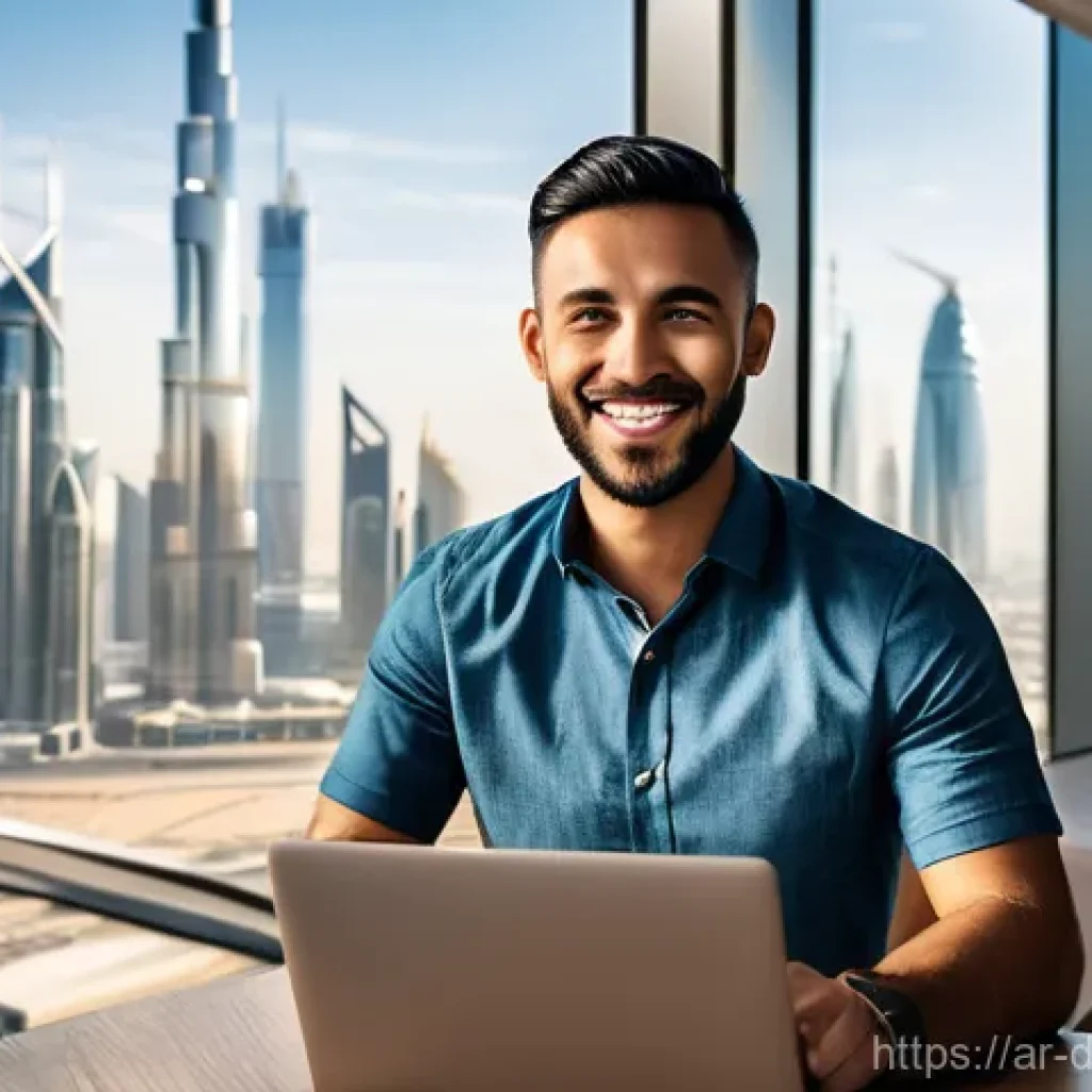 디지털 노마드의 글로벌 커리어 탐색 - **Prompt:** A diverse male digital nomad, approximately 30 years old, with short, neat hair and a wa...